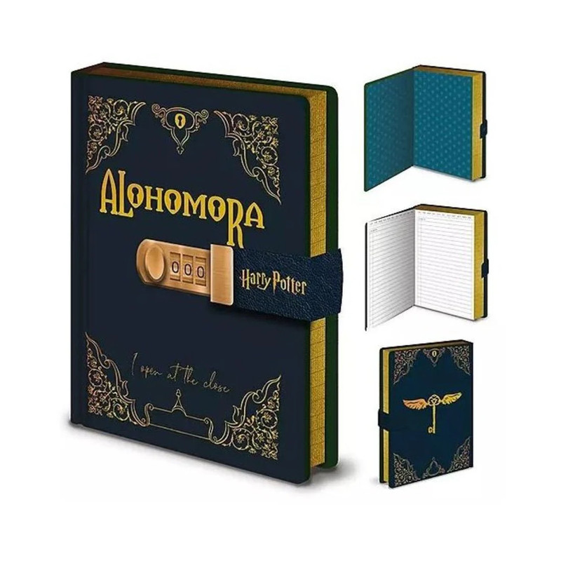 Harry Potter - Alohomora A5 Lockable Undated Diary Notebook - دفتر
